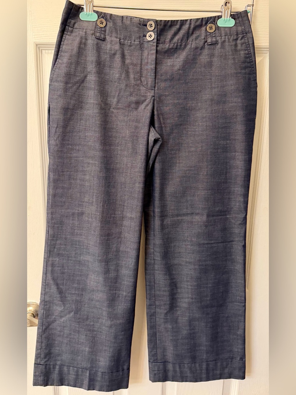 LOFT Women's Charcoal Straight-Leg Jeans